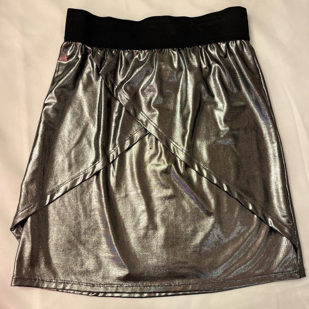 NWT TRULUV Silver skirt girls size 12